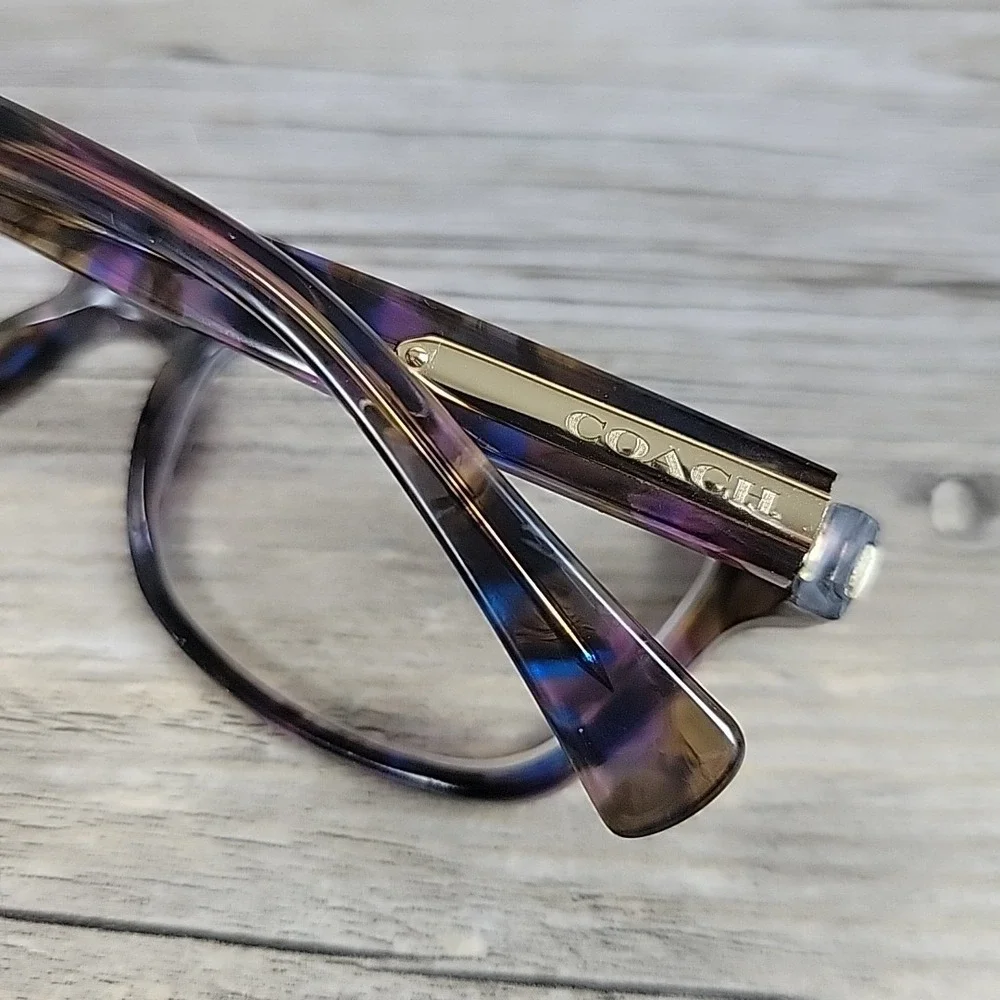Coach Eyeglasses HC6065 5288 51-17-135 Confetti PURPLE FRAMES‎ ONLY